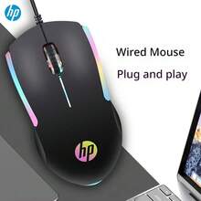 HP M160 Mouse Berkabel dengan Lampu Warna-warni, Ergonomis untuk Gaming & Kantor, untuk PC Laptop, Port USB, Mouse Komputer. - View 9