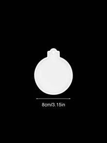 10pcs/5pcs/1pc Christmas Silicone Molds, DIY Round Christmas Decoration Resin Molds, Transparent Silicone Casting Molds, Silicone Molds For Candle Making Suitable For Christmas Tree Ornaments, Crafts, Gifts, Round Pendant Molds For Keychain Decorations, DIY Epoxy Resin Casting Air Dry Polymer Clay Plaster Jewelry Making - Mold - View 10