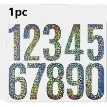 Reflective Stickers With 0-9 Numbers - Made Of Waterproof Vinyl Material With Strong Adhesion. Suitable For Outdoor Signs, Mailbox Address Plates, Vehicles, Helmets, Safety Labels And Windows. - New Arrival - View 17