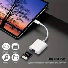 2-In-1 USB-C Card Reader, USB C To SD Card OTG SD/TF Memory Card Adapter, Compatible With IPad Pro, And Other Tablets - View 3