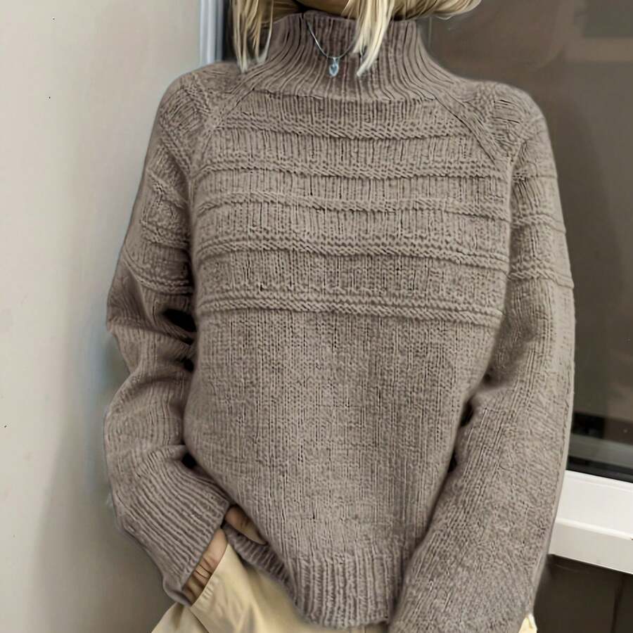 Women Sweaters - Camel - View 1