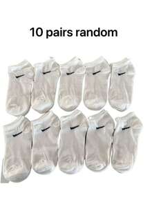 10/5 Pairs White Women's Socks Suitable For Daily Wear - White - View 4