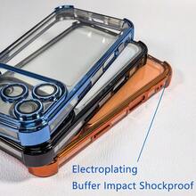 Ốp lưng điện thoại trong suốt cao cấp chống sốc chống rơi, tương thích với iPhone 18ProMax 18Pro 17ProMax 16ProMax 13ProMax 13/14/15/16/17/18 Pro Max, tương thích với XR X/XS XSMAX 16e 17e, bảo vệ ống kính camera chống sốc, viền mềm lưng cứng, ốp bảo vệ trong suốt unisex cho Apple 18 - Đỏ anh đào - Xem 6