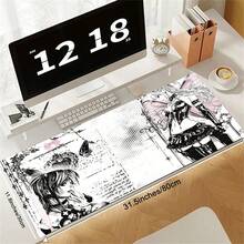 Dark Gothic Style Girl Desk Mat Anime Mousepad Computer Gamers Lock Edge Mouse Pad Gaming E-Sports Keyboard Pads - View 6
