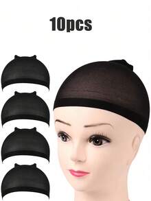 Wig Cap, High Elasticity, Women's Hair Net Wig Cap, Elastic Mesh, Closed Hair Net Wig Cap, Elastic Nylon Wig Cap, Unisex Wig Cap, Suitable For Party, Cosplay, Wig Tools, Hair Accessories, Hair Styling Tools - Multicolor - View 5