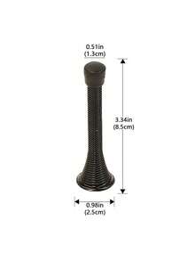 2/4pcs Spring Door Stopper, Heavy Duty Wall Mounted Door Stopper With Rubber Buffer Head Flexible Spring Door Stopper Wall Protector, Suitable For Home, Office Decoration - Multicolor - View 15