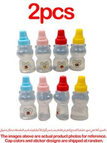 12/6/4/2pcs Bear-Shaped Squeeze Bottles, Sauce Dispenser, Portable Condiment Container, Lunch Box Accessory, Kitchen Gadget, Suitable For Ketchup, Honey, Salad Dressing, Chili Sauce - Multicolor - View 11