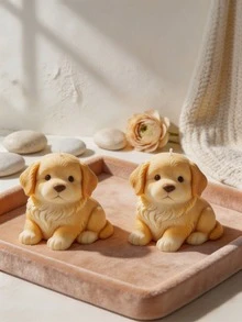 1 3D Golden Retriever Silicone Candle Mold - Creative Golden Retriever Design, Easy To Demold And Reusable, Suitable For DIY Candles, Plaster Decor, Handmade Soap Making, Home Decor Craft Mold - Golden Retriever - View 3