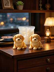 1 3D Golden Retriever Silicone Candle Mold - Creative Golden Retriever Design, Easy To Demold And Reusable, Suitable For DIY Candles, Plaster Decor, Handmade Soap Making, Home Decor Craft Mold - Golden Retriever - View 6