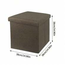 Folding Storage Ottoman Bench, Large Storage Capacity Storage Bench,Linen Fabric Storage Footstool, Multifunctional Foldable Chest Box, Easy Assembly,Padded Seat Stool For Bedroom Living Room Hallway, Space‑Saving Home Storage Organizer - Multicolor - View 20