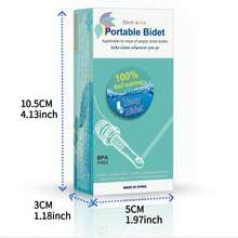 2 buah Pencuci Genggam Portabel dengan Kotak, Cocok untuk Berbagai Botol, Kepala Pembilas Mini Unisex, Nosel Semprot Pembersih Kebersihan Pribadi, Alat Pembersih Perjalanan, Kepala Semprot Pengganti Pencuci Air Portabel Luar Ruangan, Nosel Aliran Air Lembut Multi-Sudut, Desain Anti-Selip Bertekstur Anti Bocor, Ringan dan Nyaman untuk Berkemah, Perjalanan Bisnis, dan Wisata - Paket berisi dua buah warna Biru & Hijau - View 4