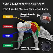 Portable Multi-Function Folding Fitness Board, Suitable For Chest, Abs, Arms And Back Muscle Training, Home Fitness Equipment, Ideal For Sports Enthusiasts And Professional Athletes - Push-up Version Basic Style - View 4