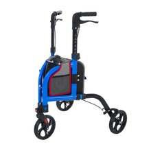 Walker Rollator Silver Car Lightweight Design Lightweight Outdoor Use 6-Level Height Adjustment Foldable With Storage Bag With Casters Stylish Walking Aid For Seniors Shopping Cart Large Capacity Elderly Walker Push Cart Nursing Care For Elderly - View 13