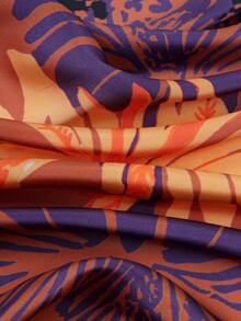 1pc Floral Print Casual Polyester Scarf, Suitable For All Seasons - Multicolor - View 4