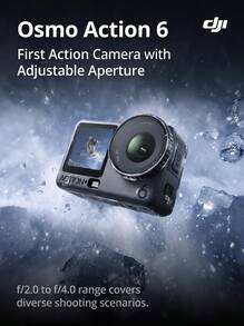 dji Osmo Action 6 Action Camera, Easy For Selfies And Framing, 4K Video Recording, Lightweight Handheld Design, Perfect For Vlog Creation And Travel Recording - View 2