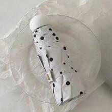 1pc Compact Polka Dot Capsule Portable Folding Umbrella, Sun Protection, Outdoor Travel Essential - Polka Dot Capsules - View 12