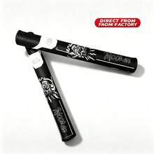 Gagang Putter Golf, Pegangan Putter Anti-Selip dengan Gambar Malaikat Maut yang Dipersonalisasi untuk Olahraga Golf - Hitam dan Putih - View 2