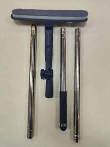 This 47.24-Inch Long 3-In-1 Window Cleaning Tool Set Includes A Multi-Functional 360-Degree Rotating Household High-Rise Window Scraper (Mop Clip And Air Freshener Are Also Sold Separately). - Splicing Rod Rotating Type - View 11