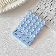 Adhesive Suction Cup Phone Holder, Invisible Foldable Hair Slides Back Sticker, Ultra-Thin Silicone Non-Slip Pad, Bathroom Mirror Glass Wall Fixed Desktop Movie Watching Gadget, Back Sticker, Macaron Color For Women - Multicolor - View 13
