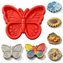 DIY Garden Path Paving Mold, Reusable Sunflower Stepping Stone Mold, Gardening Tool Set - Perfect For Non-Slip Stepping Bricks, Suitable For Patio, Garden, And Vegetable Patch, Adding Decoration To Your Garden And Yard - Multicolor - View 10