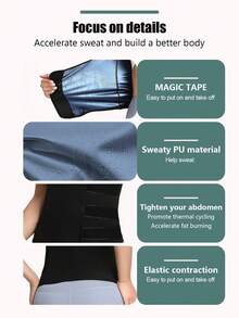 2026 New Women's Sweat Sauna Suit Top, Please Note Length Size Fall Sports - Blue - View 4