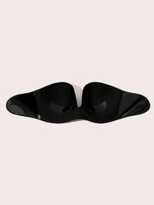 Lignisse Silicone Sticky Bra Invisible Push Up Strapless Backless Self-Adhesive Seamless Lift Gathering Deep V Plunge Bra Nipple Cover Women Intimates - Multicolor - View 2