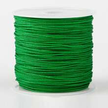 لفة واحدة من حبل قلادة مضفر 72#، مادة حرفية لصنع المجوهرات اليدوية DIY، حبل ماكرامي 0.8 مم - متعدد الألوان - مشاهدة 25