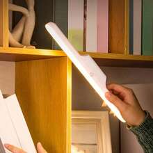 1pc 30cm/11.81 Inch LED Cabinet Light, Touch Activated, Adjustable Brightness, 3 Color Settings, USB Charging Light Strip, LED Bedside Lamp, Suitable For Mirrors, Kitchens, Wardrobes, Bedside Tables, Desks - A - View 6