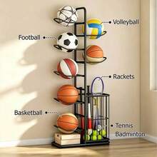 1PCS 5/7 Tier Storage Rack Holder Organizer Football Basketball Ball Volleyball Basket Stand - 7 Tier - View 3