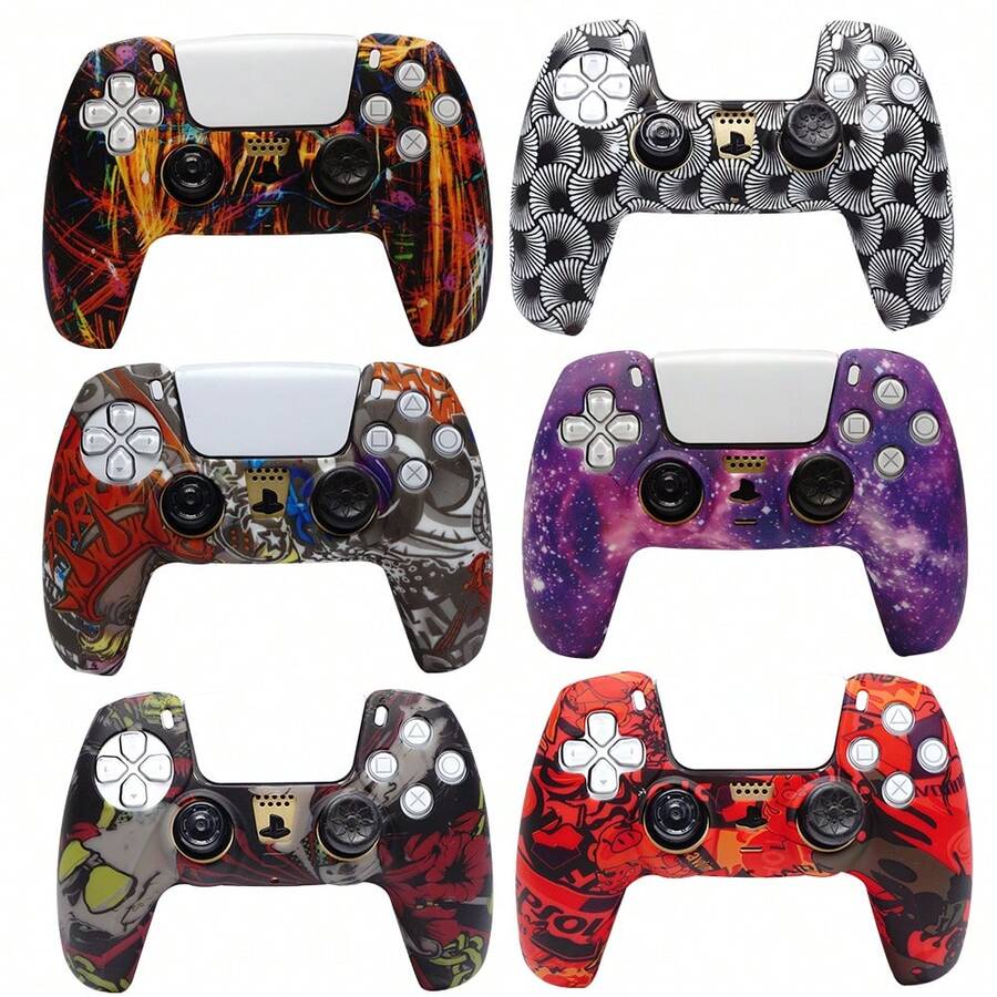 Game Controller Silicone Protective Case Rubber Skin Controller Cover Anti-Slip Protective Shell Compatible With Playstation5 DualSense - View 1