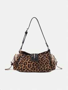 2026 New Women's Underarm Bag, Large Capacity Korean Style, High-End Fashion Vintage Motorcycle Rivet Shoulder Bag - Multicolor - View 5