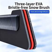 Retractable Car Snow Scraper And Ice Scraper, Dual-Purpose Winter Snow Brush And Ice Scraper, Detachable Design - Space-Saving Storage, Quick Snow Removal Without Damaging Car Paint, Perfect For Cars, Trucks, SUVs, RVs And Boats, Solves Snow Removal Hassle, Great Winter Gift Choice For Friends - A - View 5