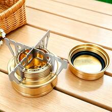 1pc Foldable Solid Alcohol Stove German Style Portable Camping Stove, Outdoor Travel Camping Stove, Portable Stove, Camping Cookware - Multicolor - View 12
