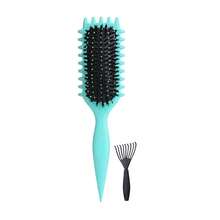 Multi-Color Wet/Dry Dual-Use Shower Hair Comb, Multi-Function Detangling And Parting Comb With Grooved Edge Design, Suitable For Curly And Straight Hair, Bathroom Use, Wet/Dry Hair, Daily Styling, Home, Travel And Daily Hair Care - Multicolor - View 15