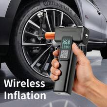 智慧數位顯示無線電動充氣幫浦,多功能汽車胎壓計,緊急破窗器,充氣幫浦 - 升級款 - 查看 2