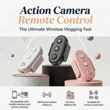 UEGOGO Remote Kontrol Nirkabel BT 5.3, Kompatibel dengan Action 4/5 Pro/6, Kompatibel dengan Kamera Aksi Isi Ulang Insta360 X3/X4/X5, Jarak Remote hingga 10m - Hitam - View 1