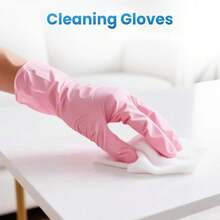 Pastel Pink Disposable Gloves - Latex-Free, Powder-Free Nitrile Gloves, For Household Cleaning, Multi-Purpose Cleaning, Tattooing, And Hair Coloring - Available In Multiple Sizes, For Women - Baby Pink - View 7
