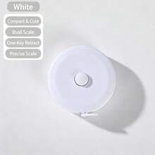 1pc Retractable Tape Measure, Used For Measuring Body Size, Sewing Soft Tape, Suitable For Fabric Cutting, Handmade Weight Loss Measurement, 60 Inch (1.5m) Double-Sided Ruler - A - View 14