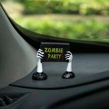 3/2PCS Car Screen Display Ornament Creative Skeleton Halloween Ghost King Car Interior Dashboard Center Console Decoration - A - View 4