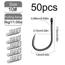 20/50/310pcs Barbed Fish Hooks With Plastic Box Set, Suitable For Saltwater And Freshwater Fishing - Tube Hook - View 11