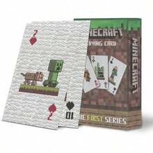 FIFA 55Pcs Minecraft Pixel Playing Cards, Desktop Casual Card Game, Retro Pixel Style Tabletop Game, Niche Party Entertainment Props - Multicolor - View 2
