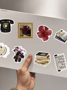 50pcs Museum Stickers For Phone Case, Refrigerator, Planner, Diary, Guitar, Scrapbook, Planner, Luggage, Helmet, Skateboard, Laptop - Museum - View 4