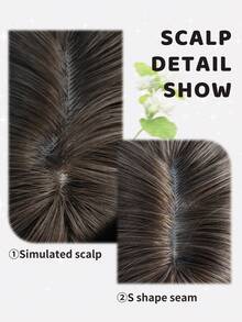 alicegarden 28-Inch Long Synthetic Wig Featuring A Natural Straight Style A Stunning Chocolate Brown. Designed With Bangs , This False Hairpiece Is Perfect For Ms Daily Party Cosplay Use, Offering A Natural And Natural Durable Wig Gift For Ladies. - Chocolate Brown - View 3
