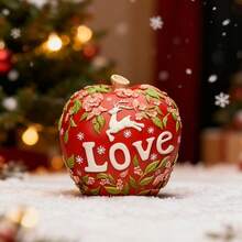 Christmas Apple Silicone Mold, Christmas Candle Aromatherapy Making Mold, Christmas Tree Decoration Apple Pendant Making Mold - A - View 3