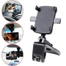1pc Multi-Function Car Phone Holder - 360° Rotating Dashboard Phone Mount, Easy Clip Installation Bracket, Upgraded Fixing Piece, Durable ABS Material, Suitable For All Phones And Cars, Ideal For Navigation And Hands-Free Use - Black - View 7
