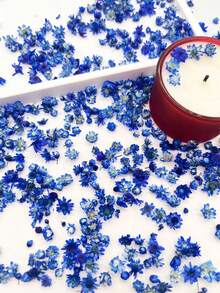 140pcs Blue Artificial Mini Daisy Flowers, Resin Nail Art Aromatherapy Handmade Filling Decorative Material, DIY Accessories For Christmas, Birthday Party And Other Holidays - Blue - View 3