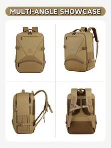 Myco Outdoor Tactical Functional Backpack, Waterproof Nylon Material Business Cabin Backpack With Luggage Strap, Large Capacity Multi-Pocket Daily Backpack Suitable - Multicolor - View 5