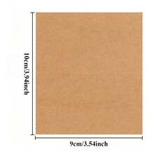 25/50pcs 3.54*3.94inch Blank Kraft Paper Place Cards, Suitable For Wedding, Baptism, Graduation, Birthday Party, Table Number, Accessories, Wedding, Birthday Party Decoration, Business Card - 1pc(random color) - View 2