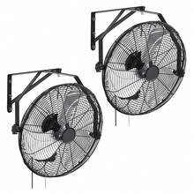 Wall Mount Fan, 18 In Wall Mounted Hanging Fan With IP44-Rated Protection, 3-Speed, Long Airflow Distance, Adjustable Rotation Angle, Powerful For Industry, Commercial, Garage, Workshop, 2 Pack - 18 In 2 Pack - View 8