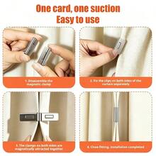 2/4/6/8/10pcs Curtain Clips, Effectively Prevent Light Leakage, Made Of High-Quality Metal Material, Easy To Install And Durable, Essential Home Accessory, Suitable For Various Curtains And Blackout Curtains - Multicolor - View 9